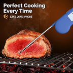 0.5 Sec Instant Read Grill Meat Thermometer Digital Food Cooking BBQ, Blue