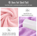 24 Pack Kitchen Dishcloths - Does Not Shed Fluff - Reusable Dish Towels, Dish cloths, Super Absorbent Coral Fleece Cleaning Cloths, Nonstick Oil Washable Fast Drying, 7 x 9 Inch (Multicolor)