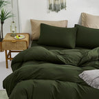 Army Green Comforter Queen Dark Green Bedding Set Olive Green Comforter Set Queen Men Breathable 3 PCs Comforter Set 1 Queen Comforter (90x90 inches) with 2 Pillowcases (20x26 inches)