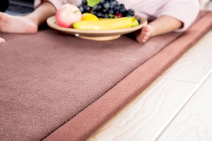 Children Play Mat, V-mix Handmade Weaving Plush Foam Play Crawling Rugs for Baby, Toddler, and Children Play Blanket, Yoga Mat, Exercise Mat-Cushy- Soft & Thick Hypoallergenic, Non-Toxic, Reversible