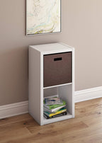 ClosetMaid 2 Cube Storage Shelf Organizer Bookshelf with Open Back, Vertical or Horizontal, Easy Assembly, Wood, White Finish