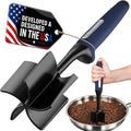 Zulay Kitchen Ground Beef Chopper Tool – 5-Blade Nylon Meat Chopper for Ground Beef, Non-Toxic Food Safe Meat Masher & Breaker, Heat Resistant to 180°C, Dishwasher Safe – Navy