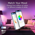 Feit Electric A19 Smart LED Light Bulb, 60W Equivalent, Dimmable, RGBW Color Changing, Alexa & Google Home Compatible, 2.4GHz Wi-Fi Enabled, 800 Lumens, 25,000-Hour Lifetime, OM60/RGBW/CA/AG/6, 6-Pack