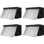 Insulated Food Delivery Bag with Hard Bottom, XXX-Large Insulated Reusable Grocery Cooler/Hot Bags, Tote Bag for Shopping/Travel, Black, 4-Pack