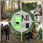 Foilswirl 1 Set Bear Food Bag for Camping Ultralight Food Hanging System Includes Waterproof Bear Bag, Nylon Ropes, Hooks for Camping Backpacking