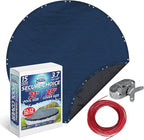 Winter Swimming Pool Cover for 21 ft Aboveground Round Pool Size, Secure Choice Series, Solid Material, Color - Cobalt Blue, Pool Cover Choice 2721-4CHOICE
