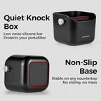 Espresso Knock Box for Coffee Grounds, 1.5L Large Capacity Coffee Knock Box with Quiet Knock Bar, Detachable & Dishwasher Safe, Non-Slip Base for Home Espresso Bar