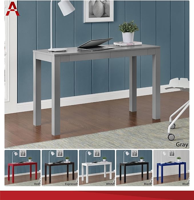 Parsons Xl Desk with 2 Drawers, White