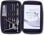 J&B Goods Professional Automatic BBQ Meat Marinade Injector Gun Kit with Case, 2 oz Large Capacity Barrel and 4 Commercial Grade Marinade Needles.