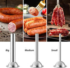 3 Pieces #22 Sausage Stuffer Grinder Tubes | Stainless Steel, Size 22 Meat Grinder Food Maker Kit, for #22 Food Grinder