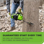 Greenworks 40V HP 18" BL Chainsaw Kit with 5.0Ah HP Battery and 5A Rapid Charger