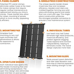 Industrial Grade Solar Pool Heater DIY Kit - Superior High-Wind Strapless Mounting System & Maximum Freeze Resistance (9-4'x10.5' / 378 Square Feet)