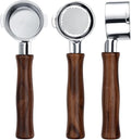 Normcore 51mm Naked Bottomless Portafilter 2 Ears Fits Delonghi ECP3420/EC155/BCO430/EC260 with 18g Basket Included, Genuine American Walnut Handle