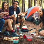 4 Pcs Collapsible Bowls with Lids Silicone Camping Food Storage Container Expandable Folding Salad Lunch Box Travel Container for Hiking Camping