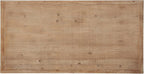 Kate and Laurel Wyldwood Farmhouse Wooden Desk, 46 x 24 x 30, Brown and White, Rustic Carved Wood Computer Desk for Functional and Stylish Home Office Decor