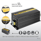 Wagan EL3742 3000 Watt Power Inverter with Remote Control 6000 Watt Surge Peak Power converter for Home RV Camping Van Life Off Grid