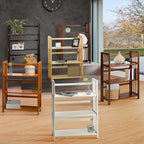 Casual Home 3-Shelf 27.5" Wide Folding Stackable Bookcase, White (New)