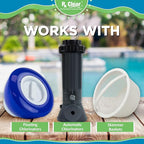 Rx Clear 3" Inch Chlorine Tabs | 200 Pounds | Individual Stabilized Chlorinating Tablets for Sanitizing Swimming Pools | Long Lasting, Slow Dissolving, and UV Protected (4 x 50 LB Buckets)