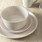 Stone Lain Albie 32-Piece Dinnerware Set Stoneware, White Speckled