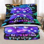 Sunnycitron Gaming Bedding Set Twin Comforter set Gamer Comforter sets for Boys Gaming Comforter set Kids Bed Comforter Set Down Alternative Comforter Game Room Decor,1 Comforter 2Pillowcase