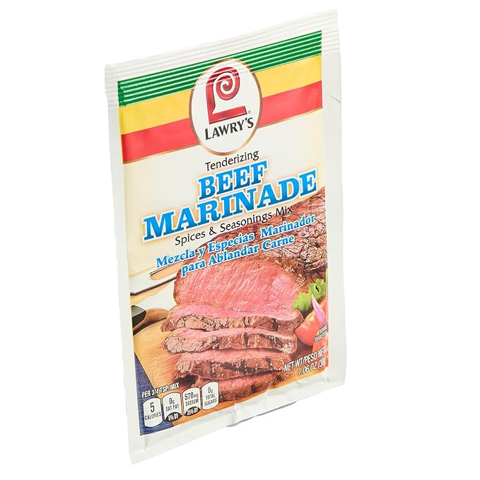 Lawry's Tenderizing Beef Marinade Spices & Seasonings Mix, 1.06 oz (Pack of 12)