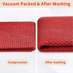 Homaxy 100% Cotton Waffle Weave Kitchen Towels, 5-Pack, Brick Red | 13 x 28 Inches, Ultra Soft Absorbent Dish Towels, Quick Drying Cleaning Towels