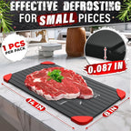 Thawing Tray for Frozen Meat, Fish, and Veggies, 14" x 8", Aluminum | Defrost Tray for Frozen Meat; Non-Stick Coating; High Heat Transfer, No Electricity; Easy Handling, Maintenance and Storage