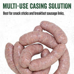LEM Products Natural Sheep Casings, 19–21mm Edible Sausage Casings for Snack Sticks, Hot Dogs, Breakfast Sausage, Pepperoni, Salami, Homemade Sausages, Stuffs Approx. 15 lbs, 5.1 Ounce Package