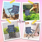 Emily Rose Kids Folding Chair | Beach Chair with Safety Lock- Camping Chair for Boyos Girls Toddler with Cup Holder & Carry Case- Tailgate, Travel, Lawn- for Indoor & Outdoor (Playful Dinosaurs)