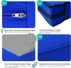ClawsCover 14Pack Outdoor Patio Seat and Back Cushions Replacement Covers Fit for 7Pieces 6-Seater Wicker Rattan Sectional Couch Chair Furniture Set,Royal Blue-Include Cover Only (Large)