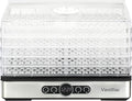 Small Food Dehydrator Dryer - Dehydrator for Healthy Food | Meat, Jerky, Fruit, Vegetable, Mushroom and Herb, 400W, 158°F, Mini Dryer with 5 BPA-Free Drying Racks, White, Model 904