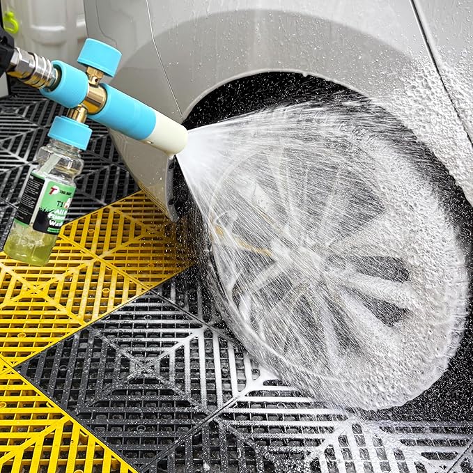 Tool Daily Original Soap Foam Cannon for Pressure Washer, 20 Pack Foaming Car Wash Soap, 5 Power Washer Nozzle Tips, 1/4 Inch Quick Connect