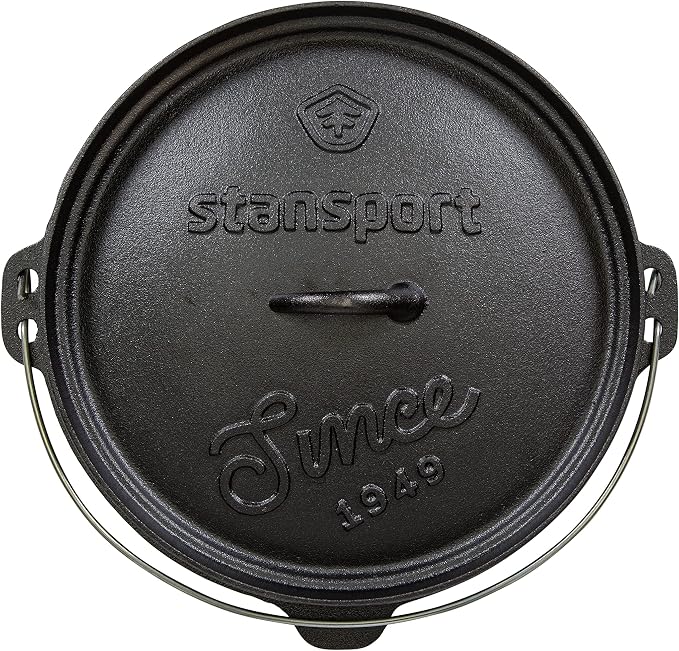 Stansport Pre-Seasoned Cast Iron Dutch Oven