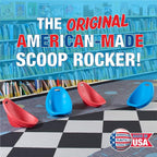 American Plastic Toys Little Kids (2-Pack, Red), Stackable, Lightweight, & Portable, Reading, Gaming, TV, Outdoor & Indoor, 50lb Max Scoop Rocker
