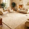 Washable Area Rug 5′3″ × 7′6″ for Living Room Bedroom, Abstraction | Soft Cozy Fluffy Mid Pile Machine Washable Non Slip Boho Modern Accent Rug for Dining Room Nursery Kids Room Dorm Hotel