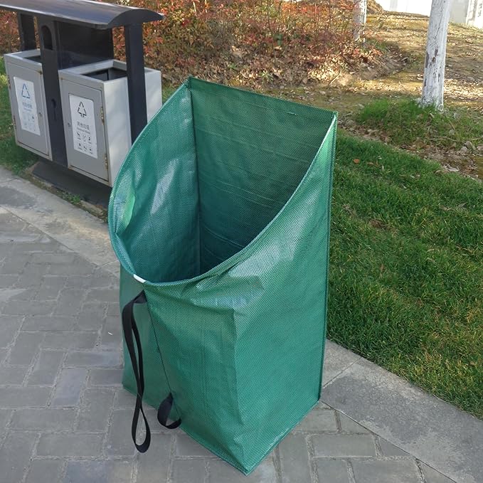 Leaf collector leaf scoop,Foldable yard waste bag,Extra large lawn bags leaf bags,Heavy leaf pick up tools leaf loader,Reusable yard garden bags for leaves lawn trash (200L)
