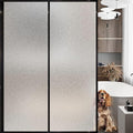Frosted Glass Window Privacy Film Decorative, Bathroom Privacy Film for Glass Windows Cover, Static Cling, Removable, Reusable, Anti-UV, Anti-Glare, Heat Blocking,(Flash Point Pure, 45.2×157.4Inch)