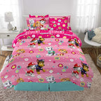 Paw Patrol Girls Kids Bedding Super Soft Comforter And Sheet Set With Sham, 7 Piece Full Size, (Official) Nickelodeon Product By Franco