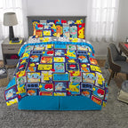 Franco Kids Bedding Super Soft Comforter and Sheet Set with Sham, 7 Piece Full Size, Pokemon