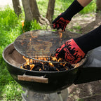 BBQ Dragon Heat Resistant Gloves - High Heat Gloves for Cooking, BBQ, Grilling, and Baking - Non-Slip Oven & Heat Proof - Certified Heat Protection for Outdoor Grill & Kitchen Safety