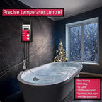 2000W Immersion Electric Submersible Water Heater with Temp Control & GFCI – Portable Heater for Hot Tubs, Above-Ground Pool, Inflatable Pool, Baptistry, Spa Tubs, Bathtubs & Swimming Pools