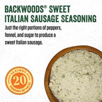 LEM Products Backwoods Sweet Italian Fresh Sausage Seasoning, 9.5 oz Packet