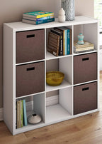 ClosetMaid 4588 Decorative Open Back 9-Cube Storage Organizer, White