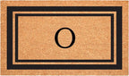 Calloway Mills 152962448 Black Border 24" x 48" Monogram Doormat (Letter O)