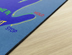 Flagship Carpets Get A Grip Childrens Time Out Children's Classroom or Playroom Carpet, Kids Room or Home Door Mat, Small Area Rug, 30" x 30", Rectangle, Blue