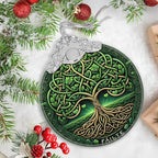 Christmas Tree of Life Stained Glass Ornament - Holiday Home Decor - Gift Exchange Present - The Tree of Wisdom