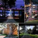 PUHONG Christmas Decoration Outdoor Star String Lights,16.4Ft Christmas Tree Toppers Lights 320 LED 8 Memory Modes with 14" Lighted Star for Halloween Christmas New Year Holiday Birthday(White)