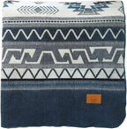 Off the Grid Inca Aztec Throw Blanket | Southwest Indian Navajo Boho Style | Native Woven Western Cover for Camping, Bedding, Couch