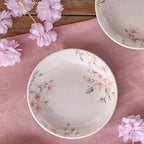 Bico Spring Sakura Pasta Bowls, 35oz Salad Bowl Set of 4, Large Ceramic Serving Dinner Bowls for Soup and Cereal, Microwave and Dishwasher Safe, Gift for Housewarming and Thanksgiving