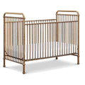 NAMESAKE Abigail 3-in-1 Convertible Metal Crib in Vintage Gold, Greenguard Gold Certified